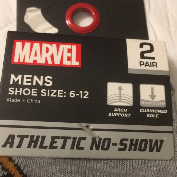 Marvel Captain America Men’s Ankle Socks 2Pair New - Picture 3 of 3